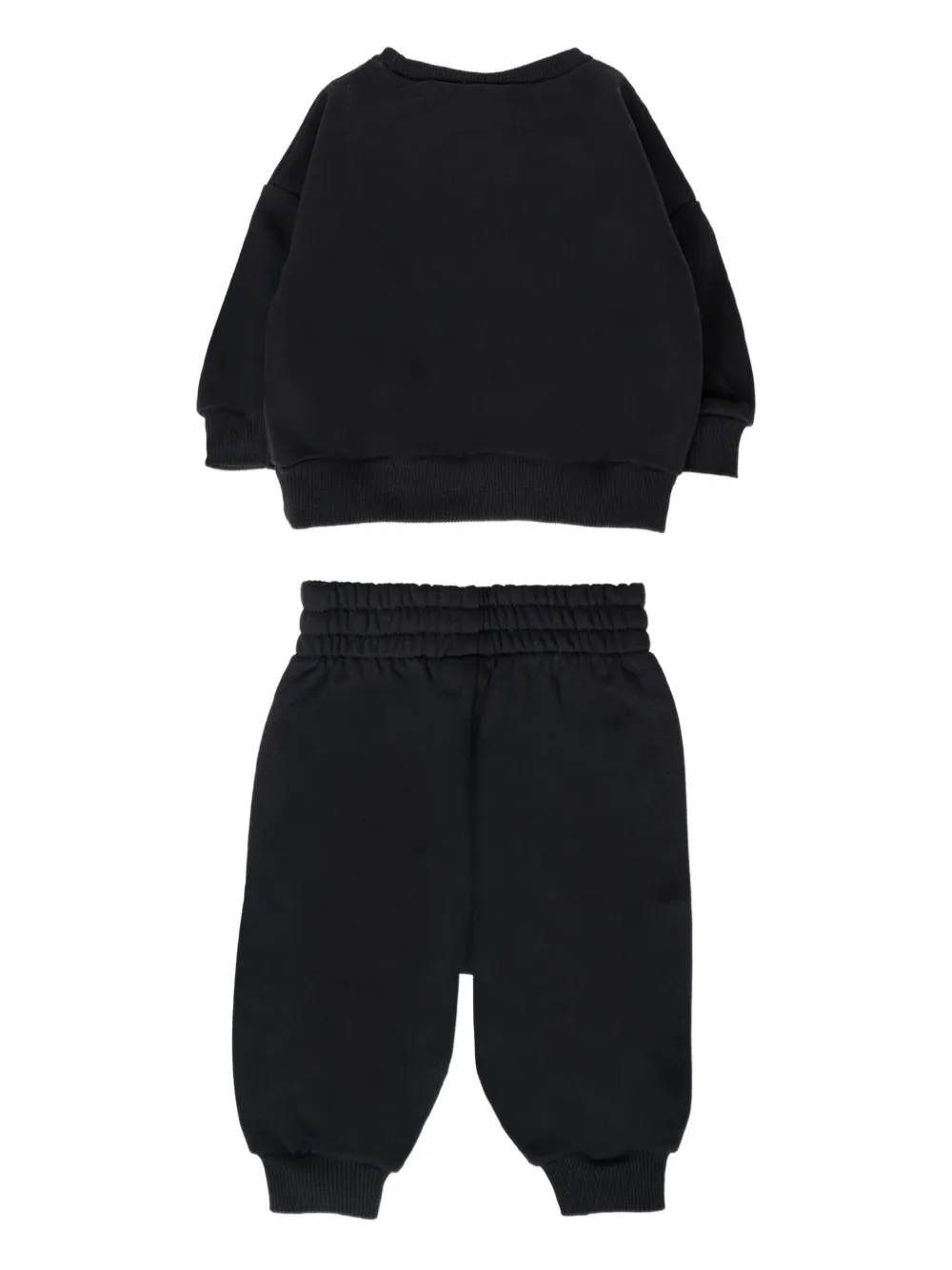Nike Logo-embroidered Tracksuit Set In Black