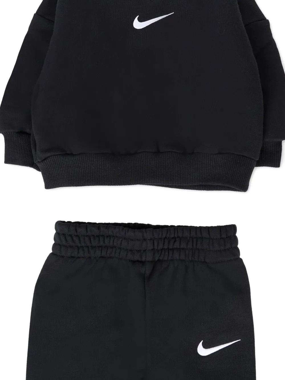 Nike Logo-embroidered Tracksuit Set In Black