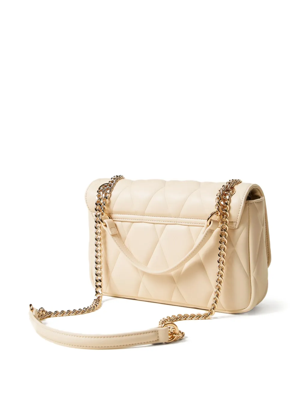 TWINSET Audrey gewatteerde schoudertas met ketting - Beige