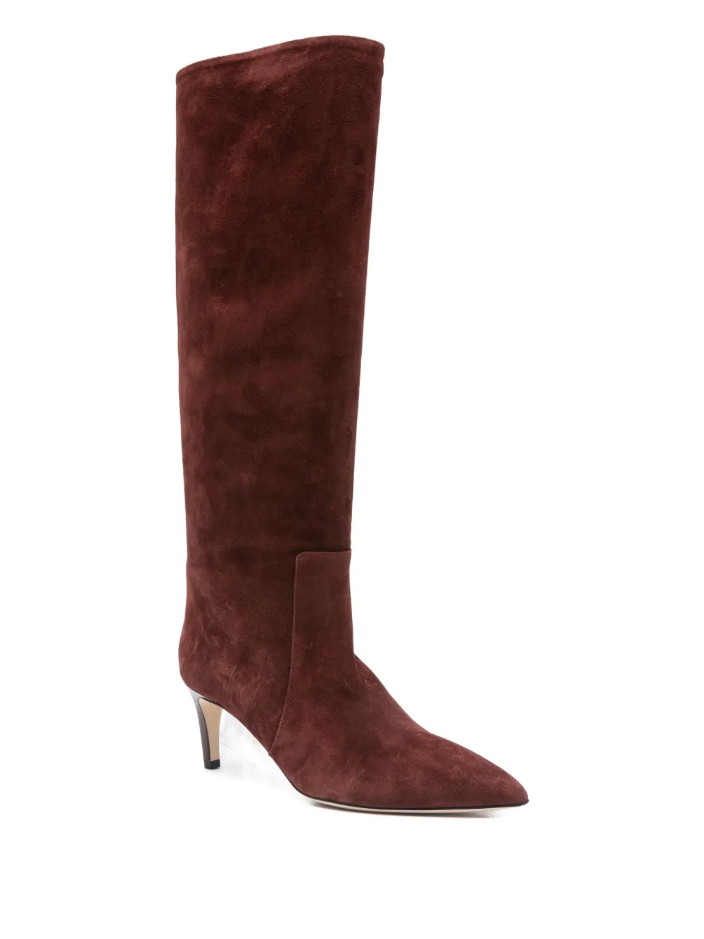 Paris Texas 60mm Suede Pointed-toe Boots In Brown