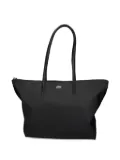 Lacoste large zip-top tote bag - Black
