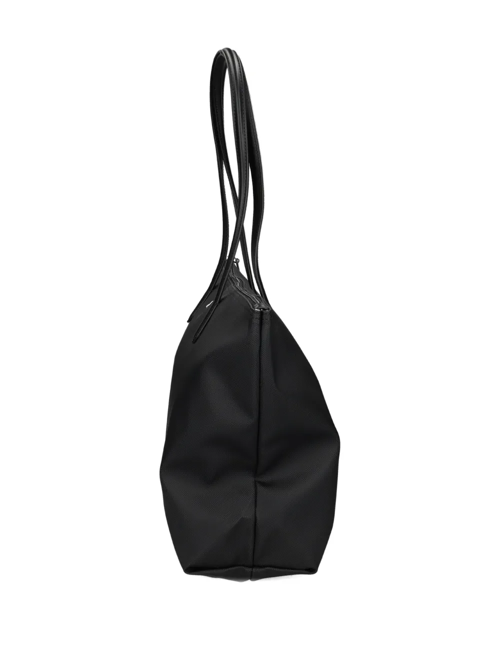 Lacoste large zip-top tote bag Zwart