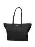 Lacoste large zip-top tote bag - Black