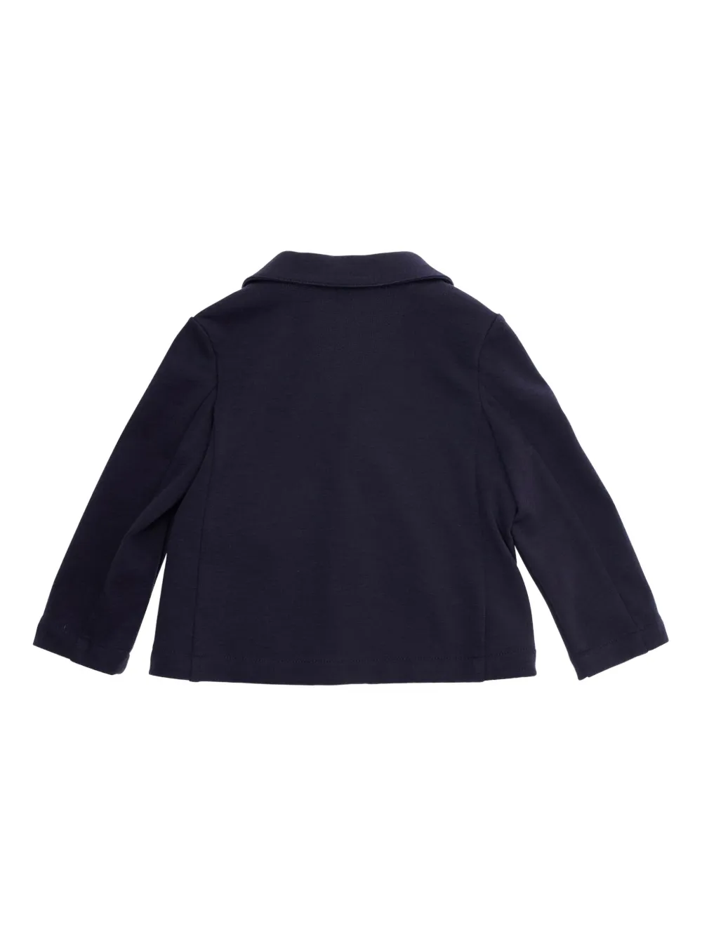 Emporio Armani Kids embroidered-logo two-button blazer - Blauw