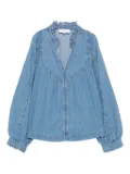 Ba&Sh Lay ruffled denim blouse - Blue