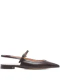 Gianvito Rossi buckle-strap pointed-toe flats - Red