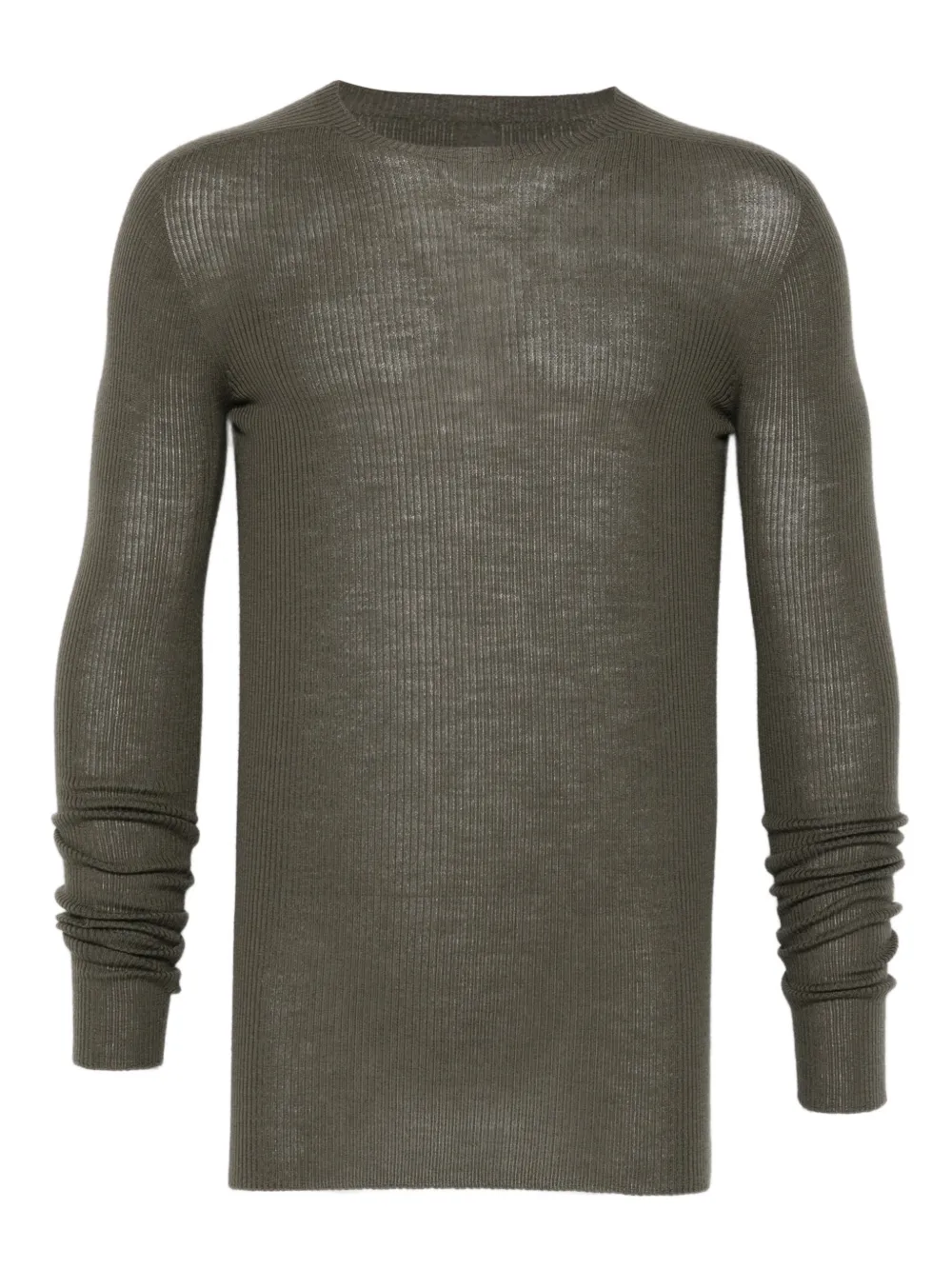 Rick Owens playera tejida de canalé | verde | Image 1