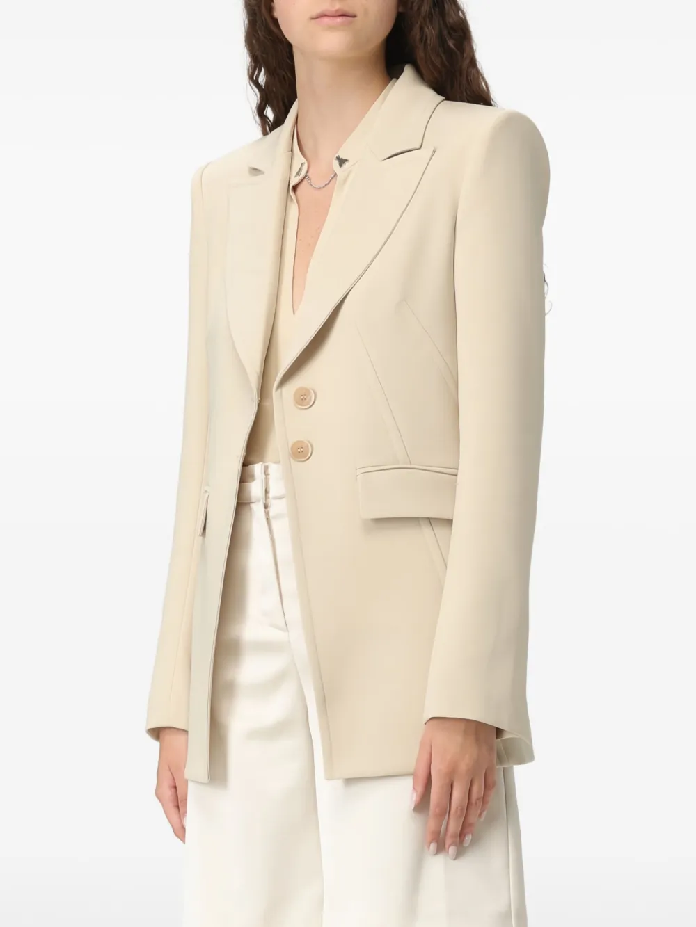 Patrizia Pepe padded-shoulder jacket | Fitted Jackets | Image 2