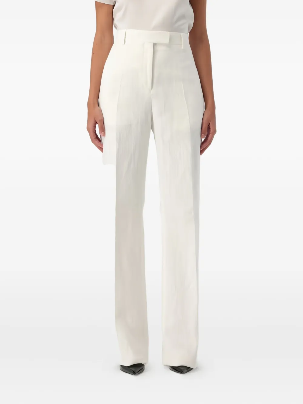 Ferragamo pressed-crease trousers - Wit