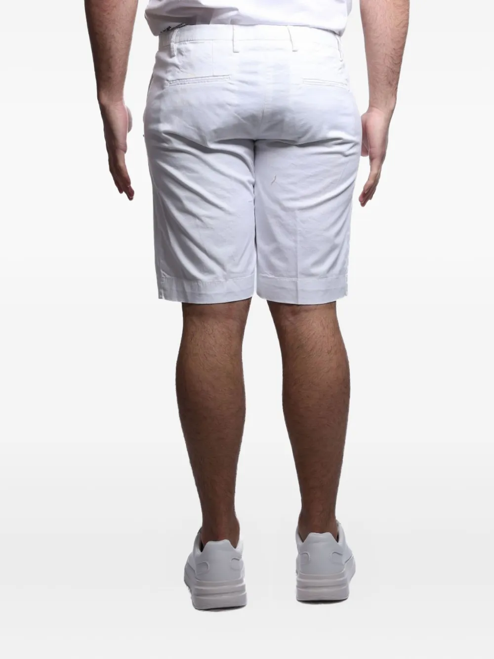 Entre Amis Stretch-cotton Shorts In White