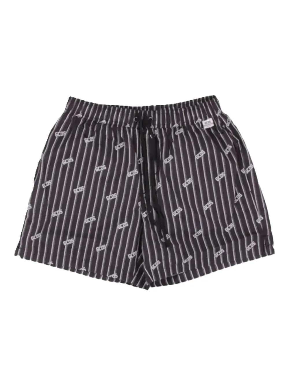 GCDS striped swim shorts - Nero