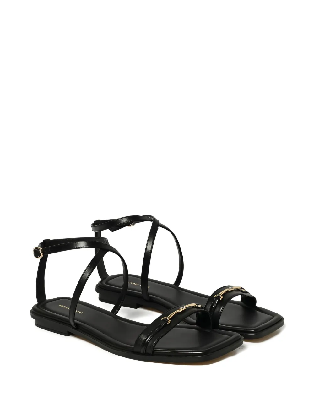 Michael Kors buckle-fastening crisscross sandals Black