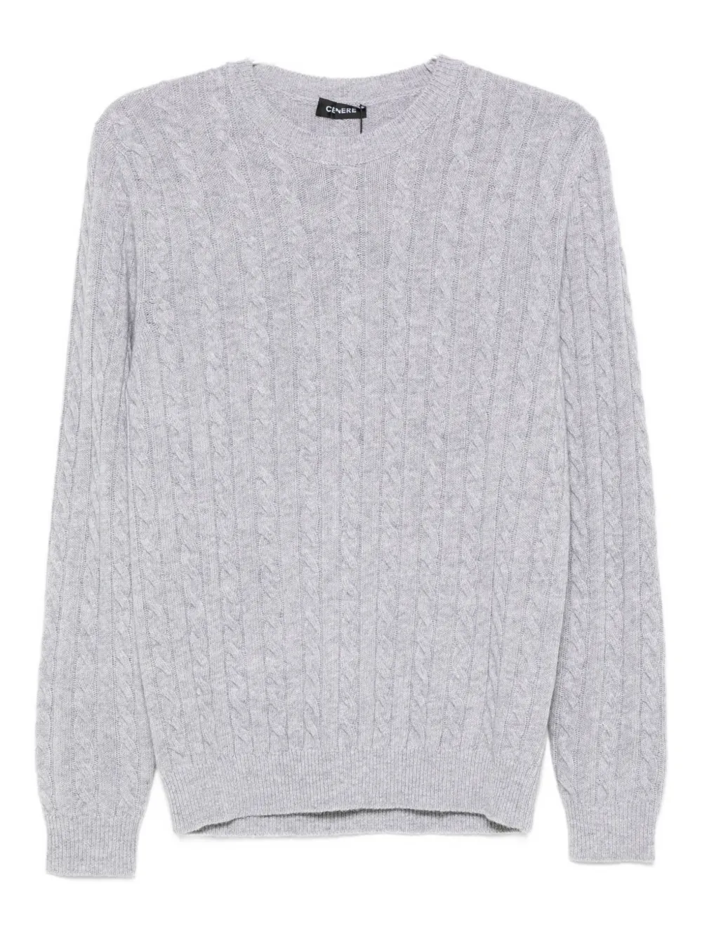 Cenere GB cable-knit wool-blend sweater - Grigio
