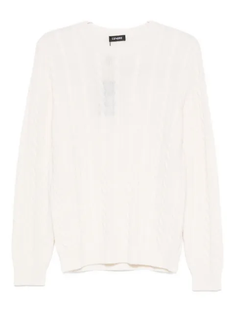Cenere GB cable-knit wool sweater