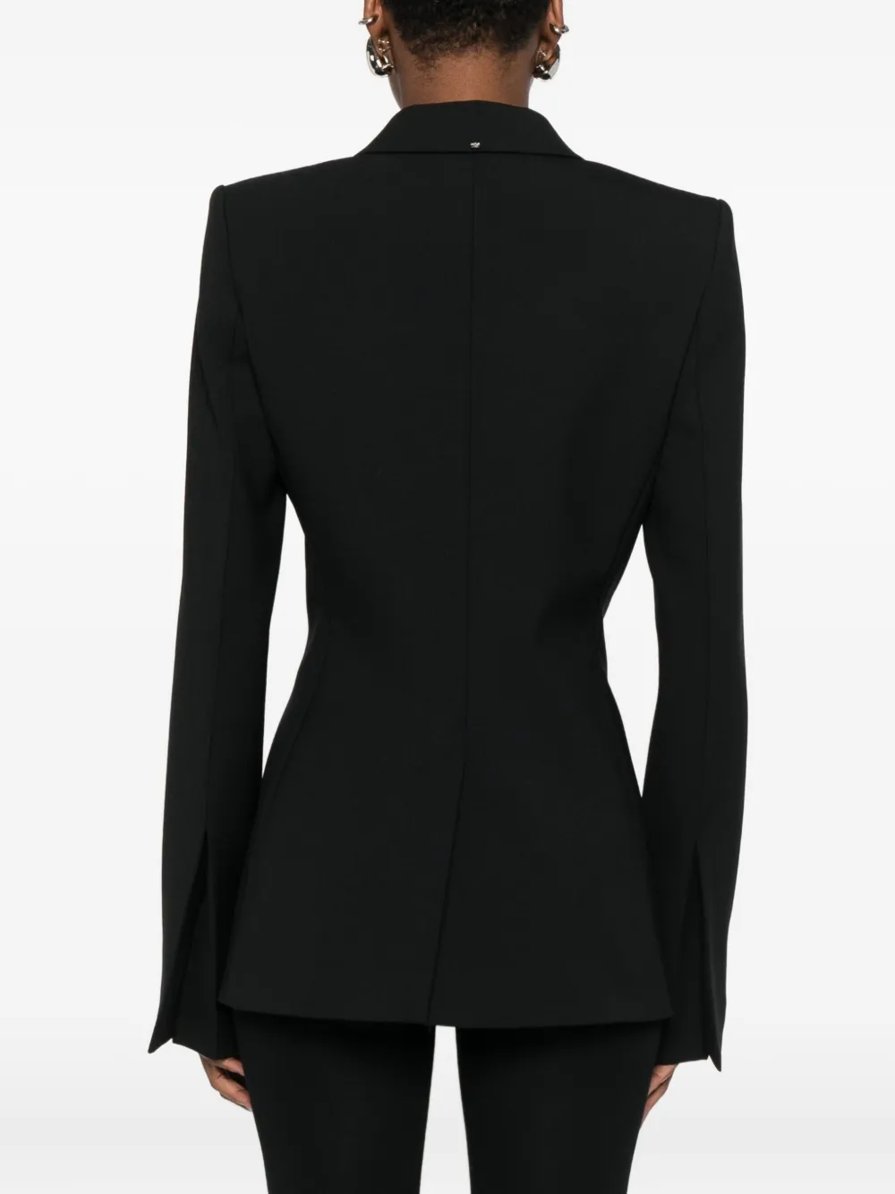 Sportmax Blazer met enkele rij knopen Zwart