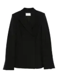 Sportmax peak-lapels wool-blend blazer - Black
