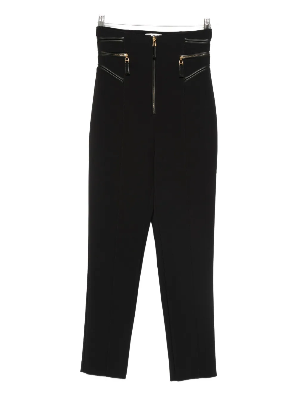 Elisabetta Franchi zip-detail straight trousers Zwart
