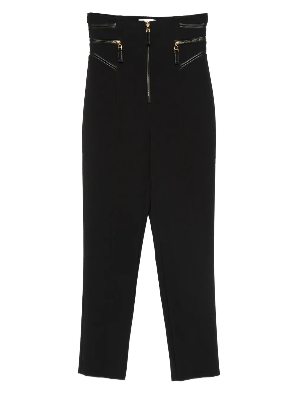Elisabetta Franchi zip-detail straight trousers | Black | Image 1