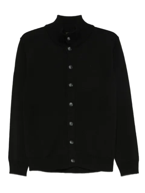 Cenere GB stand-collar button cardigan 