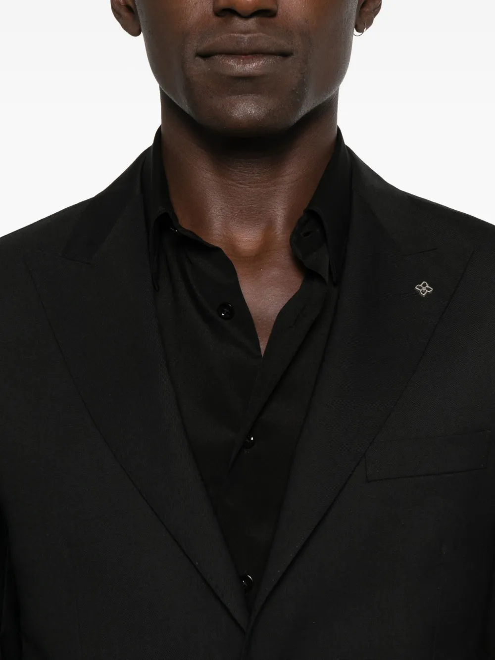 Tagliatore two-button blazer Zwart
