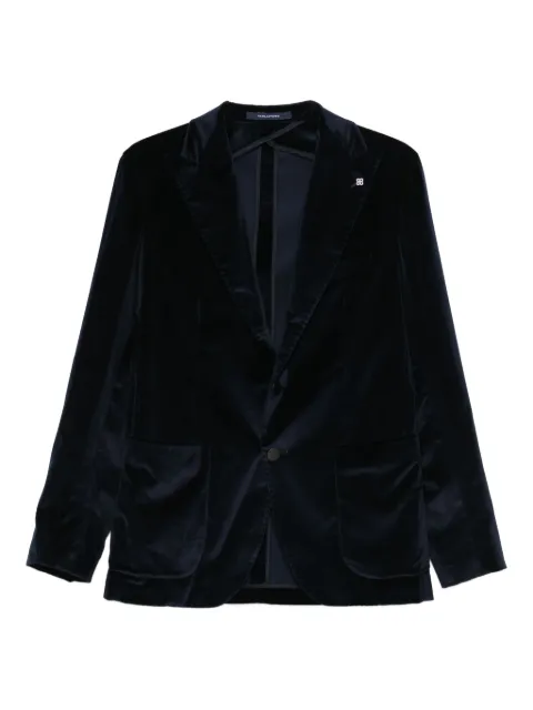 Tagliatore velvet two-button jacket