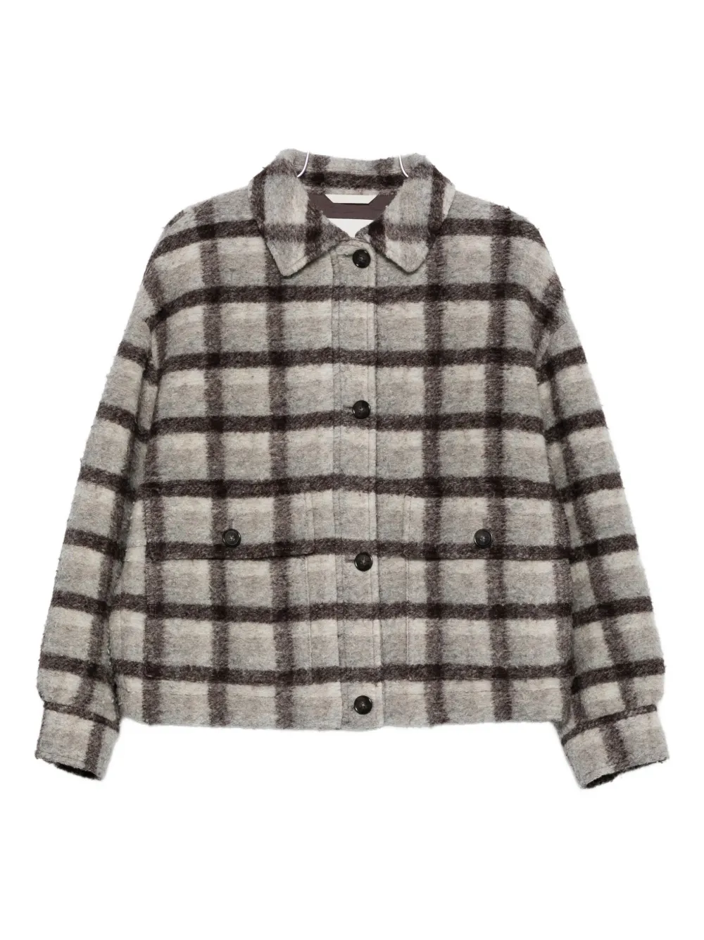 Marc O'polo Check-pattern Wool Jacket In Multi