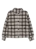 Marc O'Polo check-pattern wool jacket - Grey