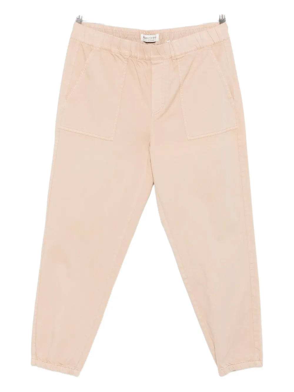 Marc O'polo Elastic-waist Patch-pocket Trousers In Neutral