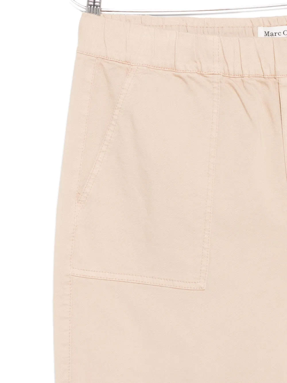 Marc O'polo Elastic-waist Patch-pocket Trousers In Neutral