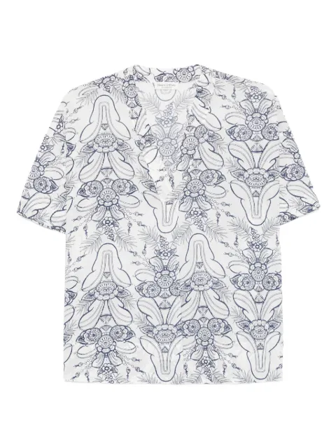 Marc O'Polo floral print short-sleeved top