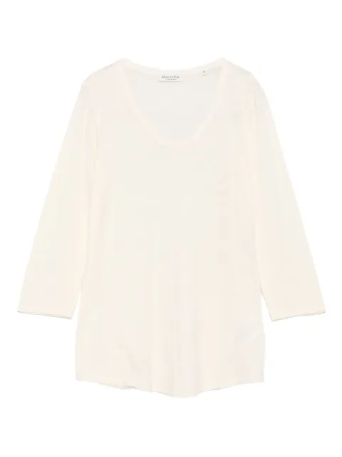 Marc O'Polo three-quarter sleeve V-neck top