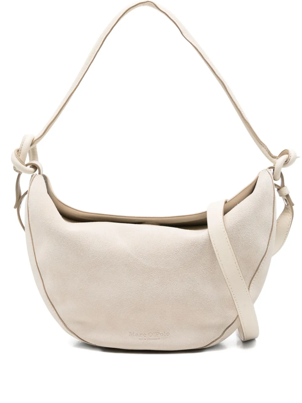 Marc O'polo Suede Tote Bag In White