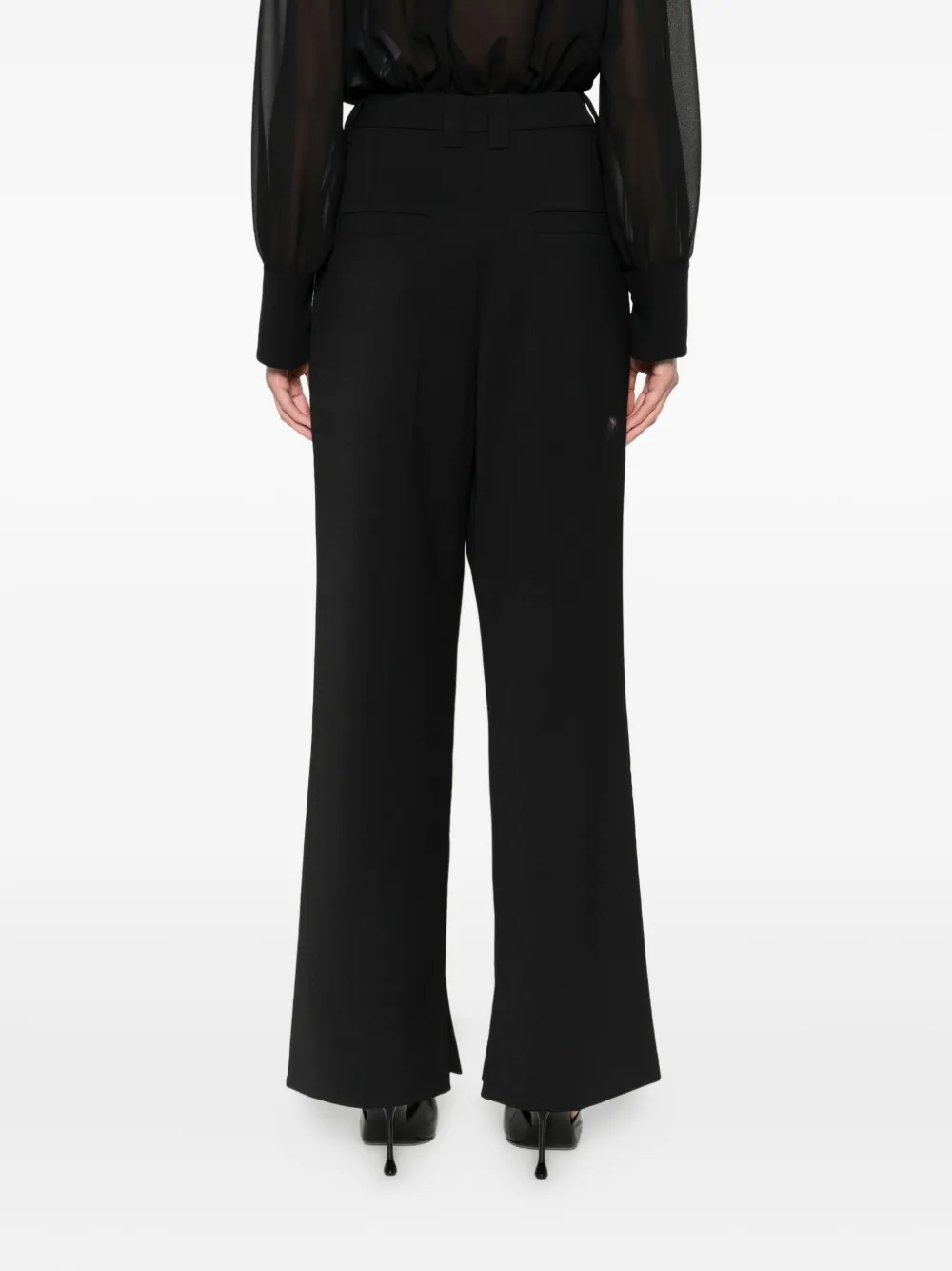 Marc O'polo Split-hem Trousers In Black