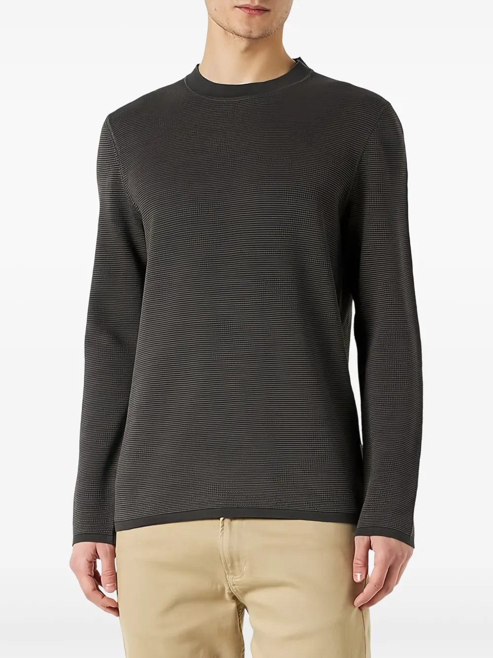Marc O'Polo textured crew-neck sweater - ブラック Marc O'Polo textured crew-neck sweater - ブラック