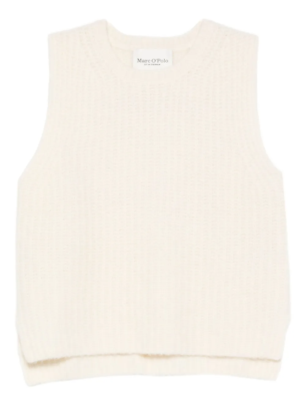 Marc O'Polo Ribgebreide spencer Beige