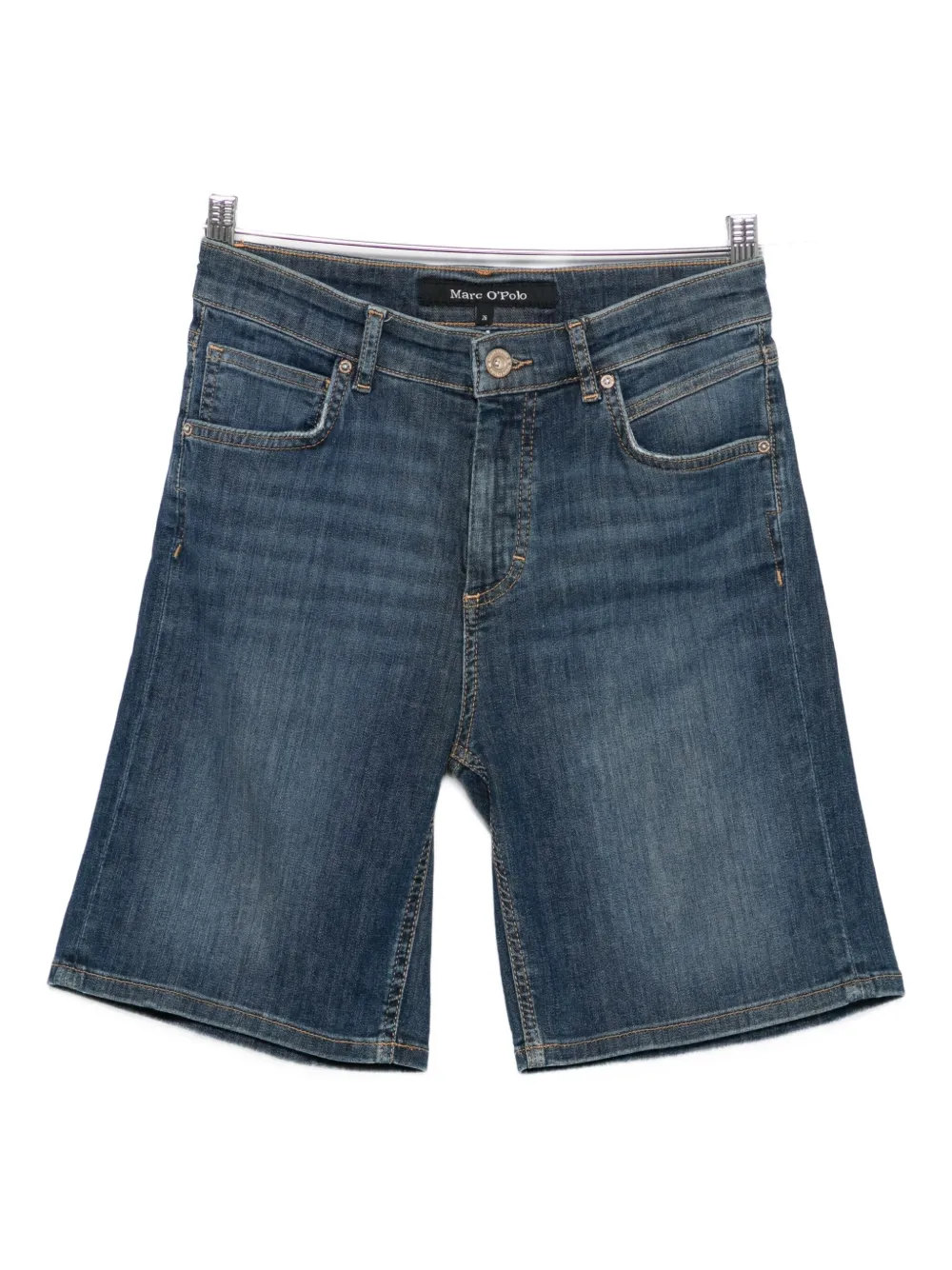 Marc O'Polo Shorts denim con cuciture a contrasto - Blu