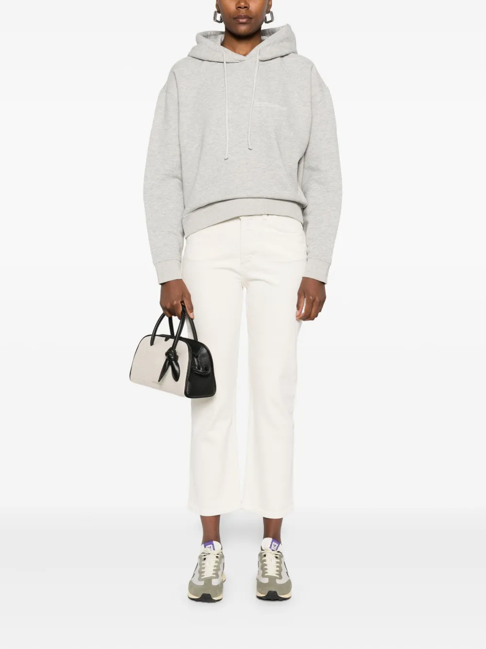 Marc O'Polo drawstring-detail hoodie - Grijs
