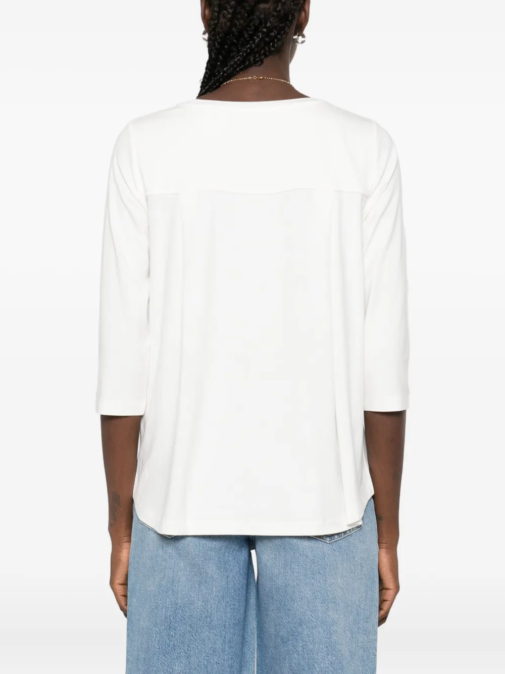 Marc O'polo Three-quarter Sleeve Top In White