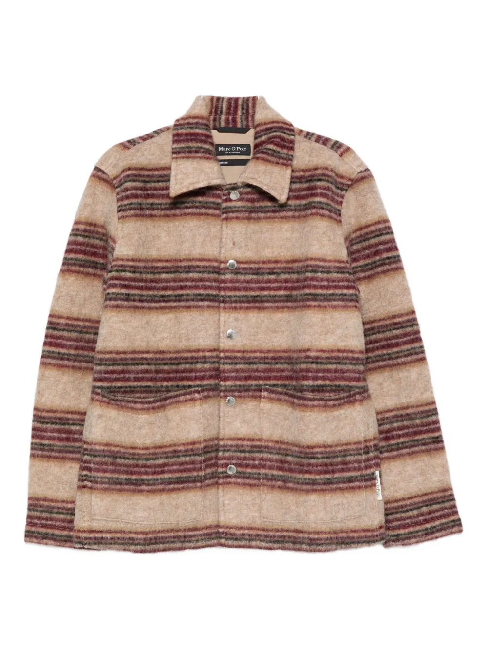Marc O'polo Striped Shirt Jacket In Multi