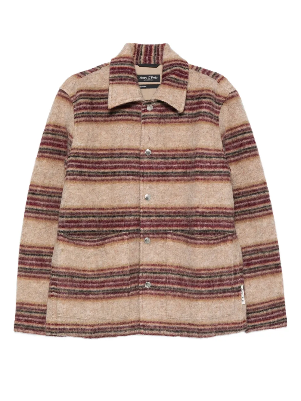 Marc O'Polo Gestreept shirtjack Roze