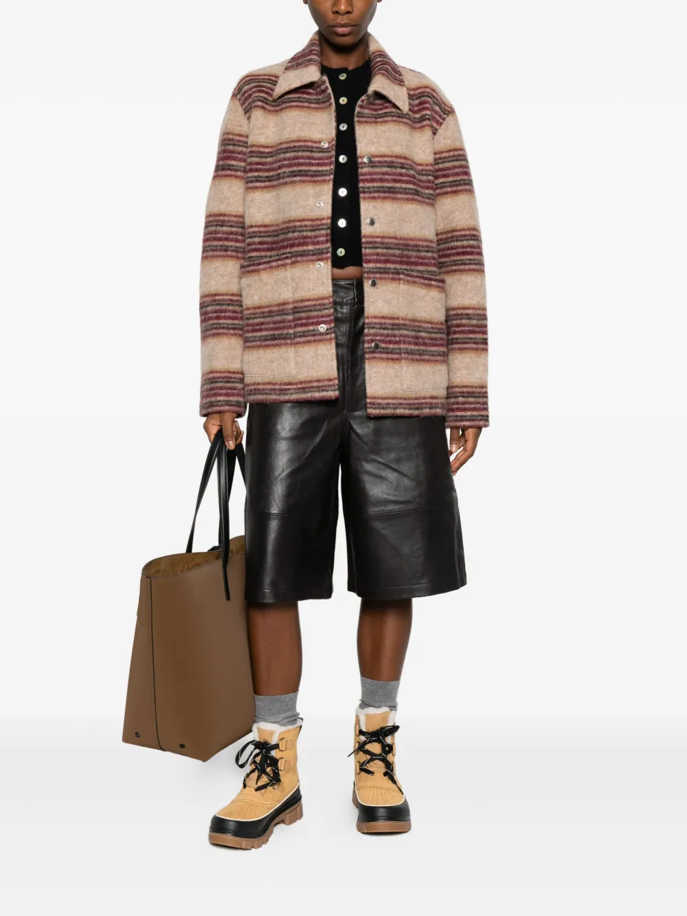 Marc O'Polo striped shirt jacket | Varsity Jackets | Image 2