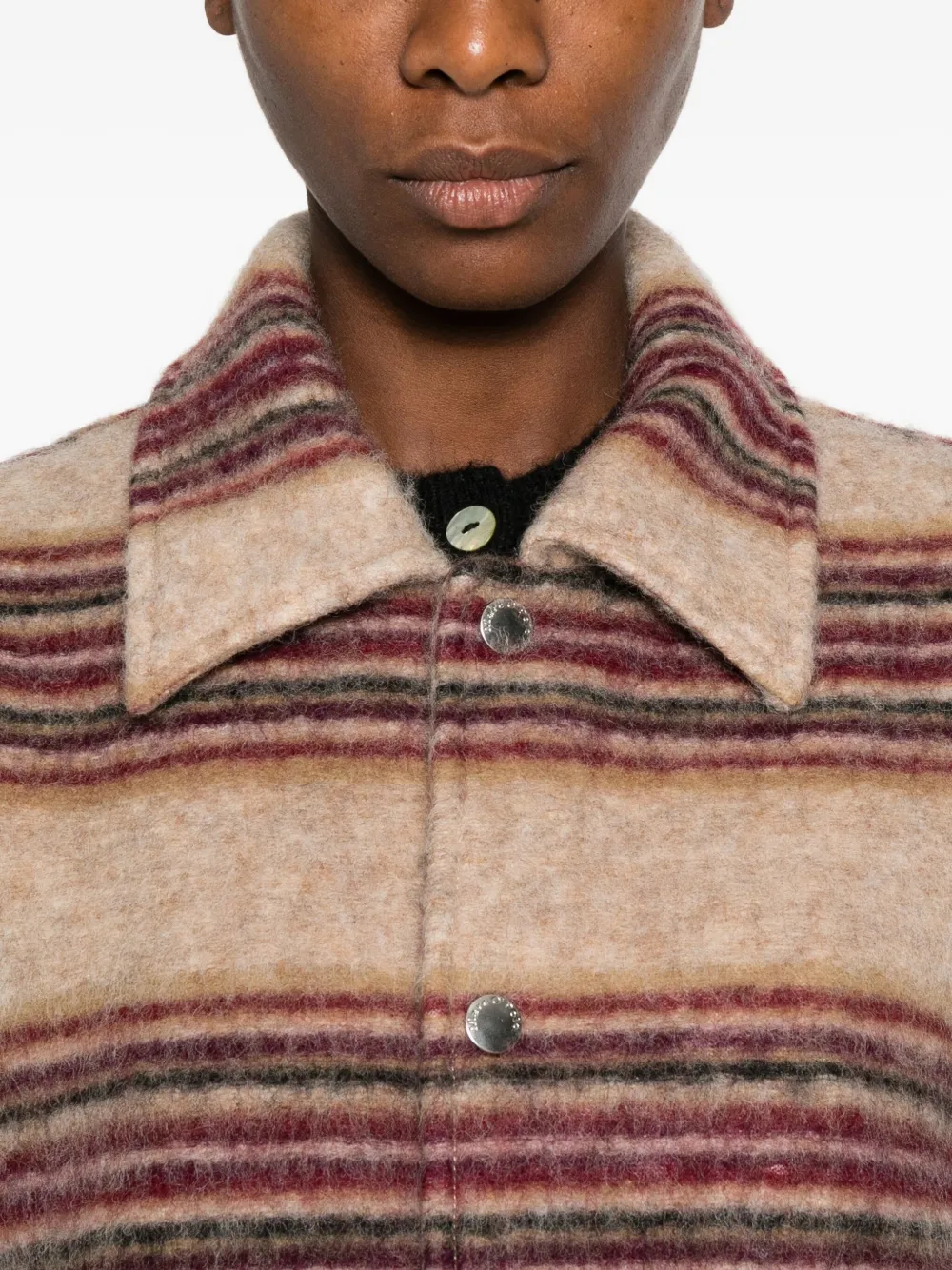 Striped Shirt Jacket