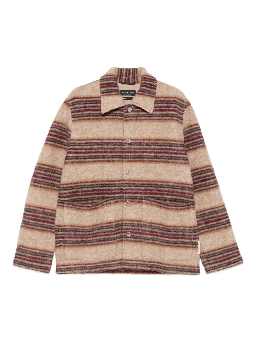 Marc O'Polo ストライプ シャツジャケット - ニュートラル Marc O'Polo ストライプ シャツジャケット - ニュートラル