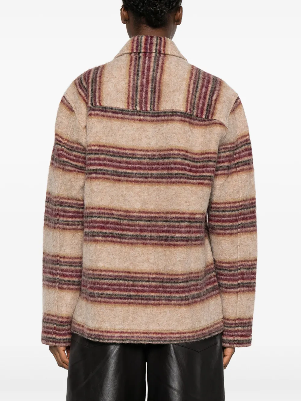 Striped Shirt Jacket