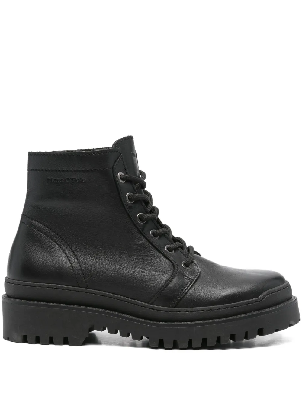 Marc O'Polo 55mm lace-up leather boots Black