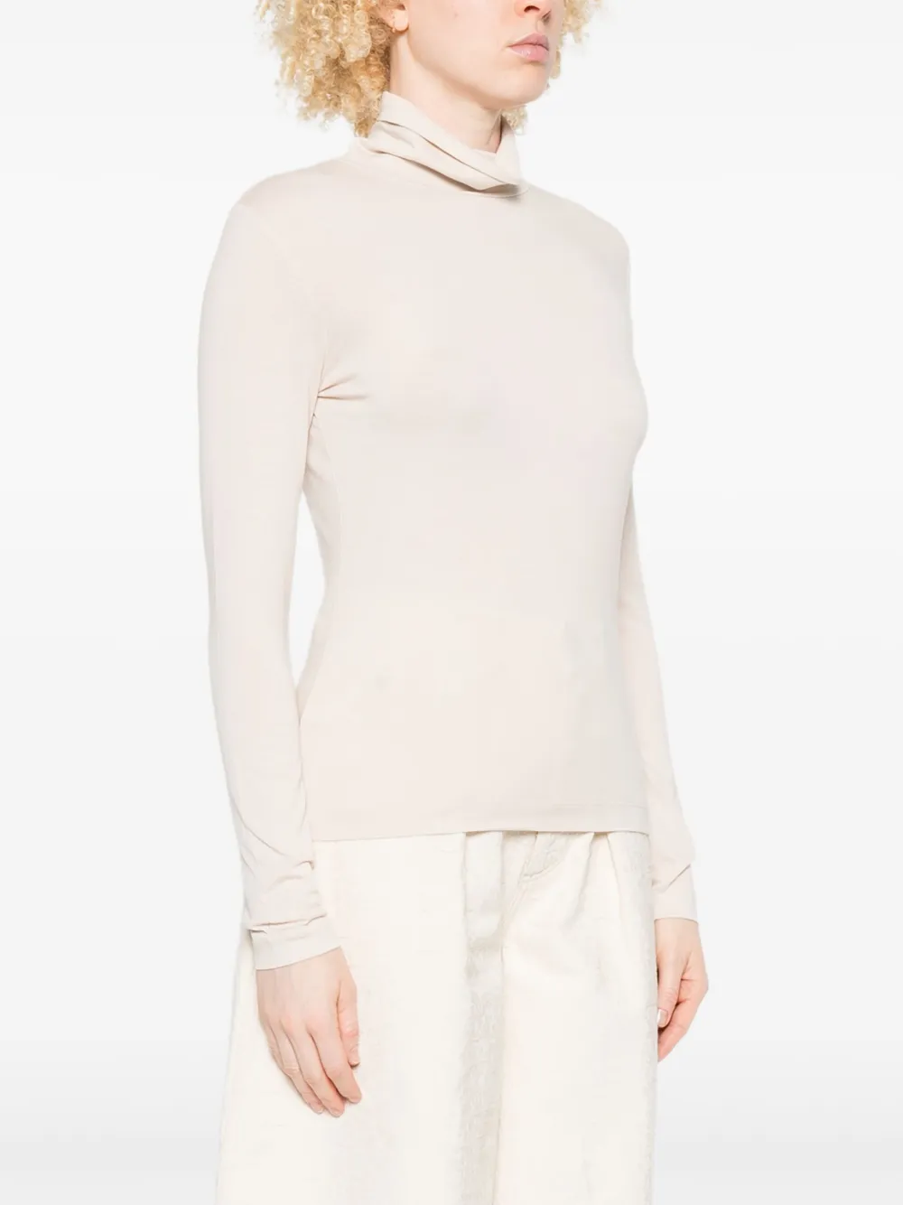Turtleneck Long-Sleeve T-Shirt
