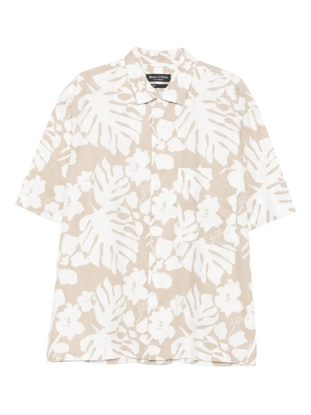 Marc O'Polo リーフプリント シャツ - ホワイト Marc O'Polo リーフプリント シャツ - ホワイト