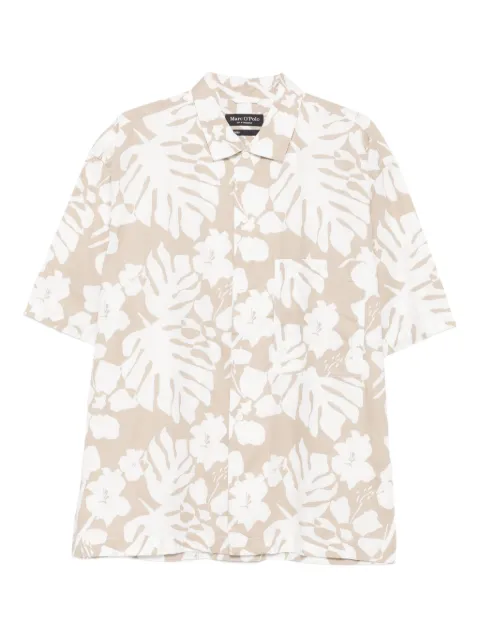 Marc O'Polo camisa con hojas estampadas