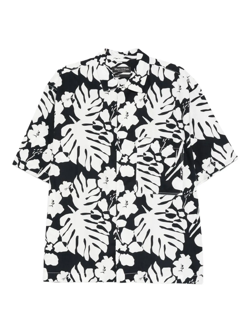 Marc O'polo Floral-leaf Print Shirt In Multi