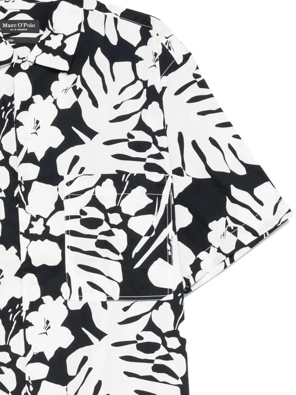 Marc O'polo Floral-leaf Print Shirt In Multi